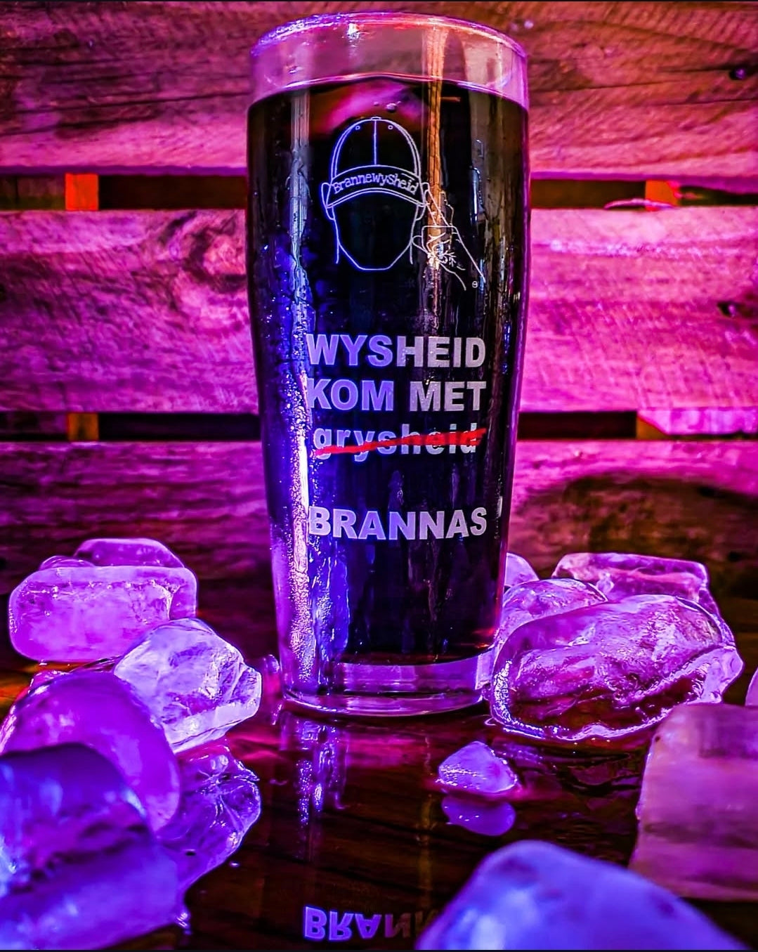 370ml glass single (wysheid kom met brannas)